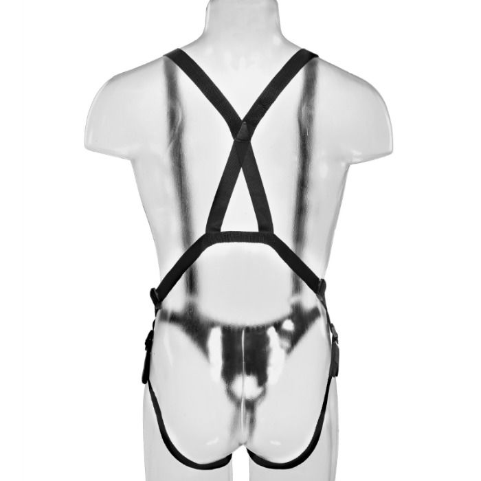 KING COCK - 28 CM HOLLOW STRAP-ON SUSPENDER SYSTEM FLESH - Bild 5