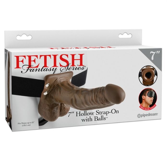 Alternative view of FETISH FANTASY SERIES - SERIES 7 HOLLOW STRAP-ON WITH BALLS