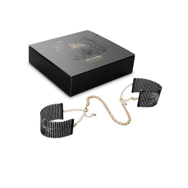 Alternative view of BIJOUX - DÉSIR MÉTALLIQUE BLACK METAL MESH HANDCUFFS