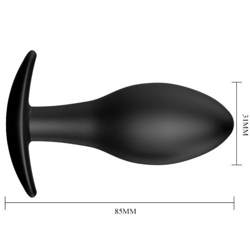 PRETTY LOVE - ANAL PLUG SILICONE ANCHOR 8.5 CM BLACK - Bild 5