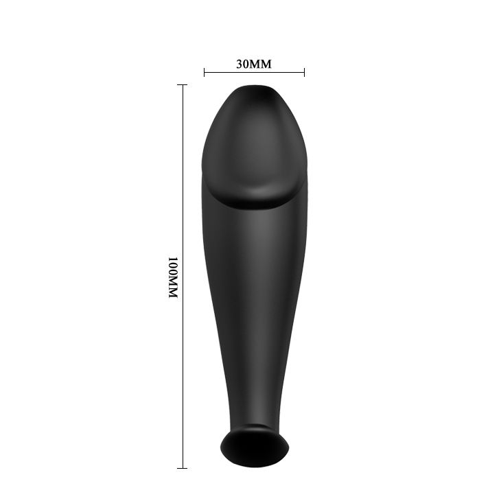 PRETTY LOVE - SILICONE ANAL PLUG PENIS FORM AND 12 VIBRATION MODES BLACK - Bild 4