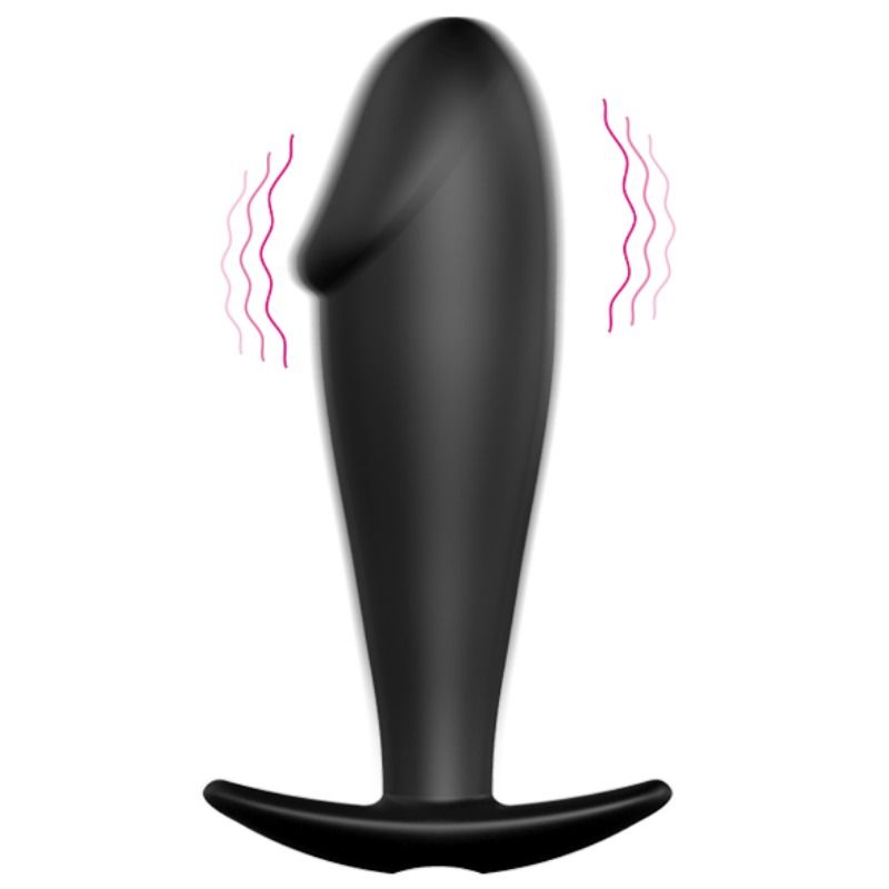PRETTY LOVE - SILICONE ANAL PLUG PENIS FORM AND 12 VIBRATION MODES BLACK - Bild 9