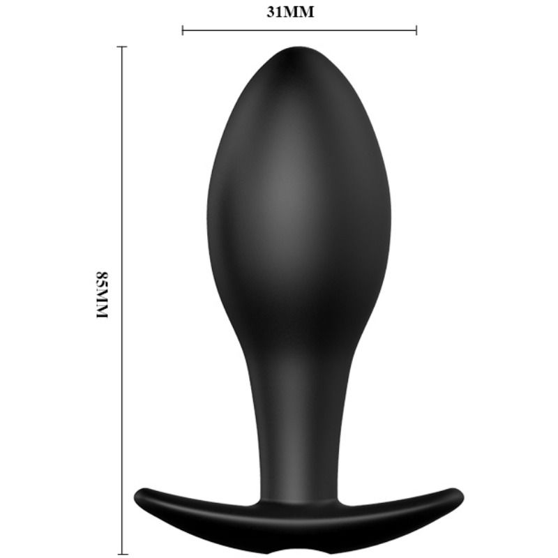 PRETTY LOVE - ANAL PLUG ANCHOR FORM SILICONE 12 VIBRATION MODES BLACK - Bild 4
