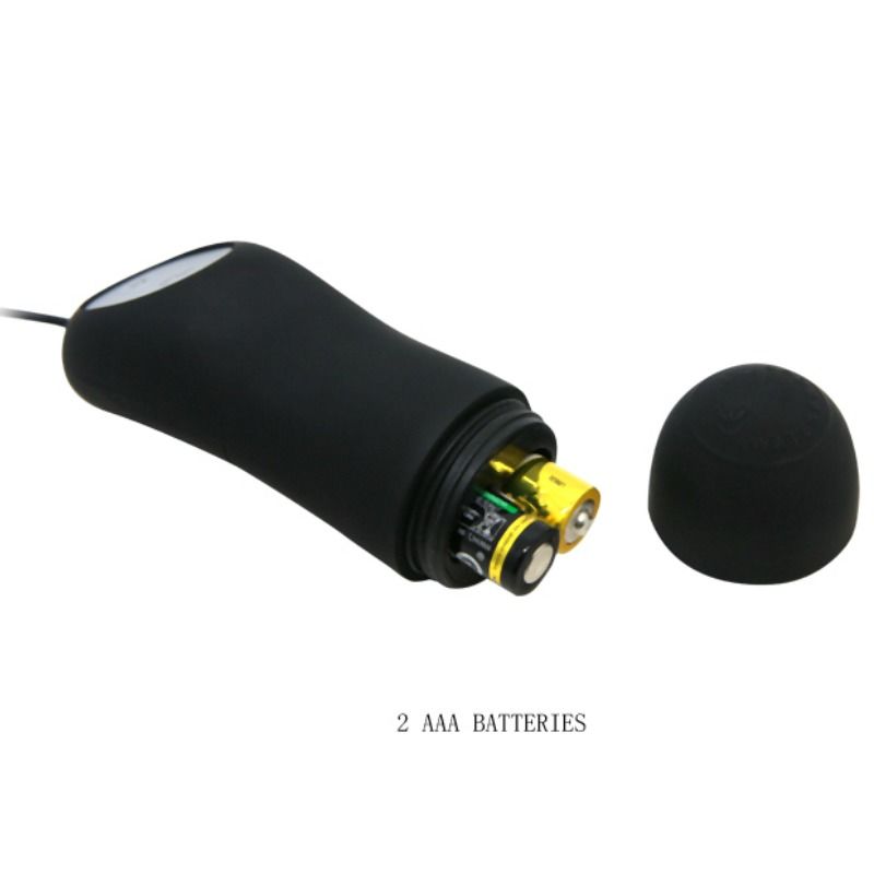 PRETTY LOVE - SILICONE ANAL PLUG 12 VIBRATION MODES BLACK - Bild 6