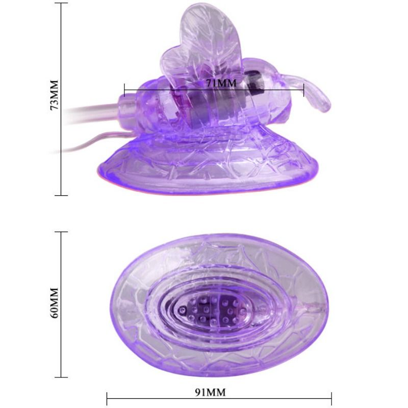 BAILE - LILAC CLITORIS STIMULATION VIBRATING BUTTERFLY - Bild 6