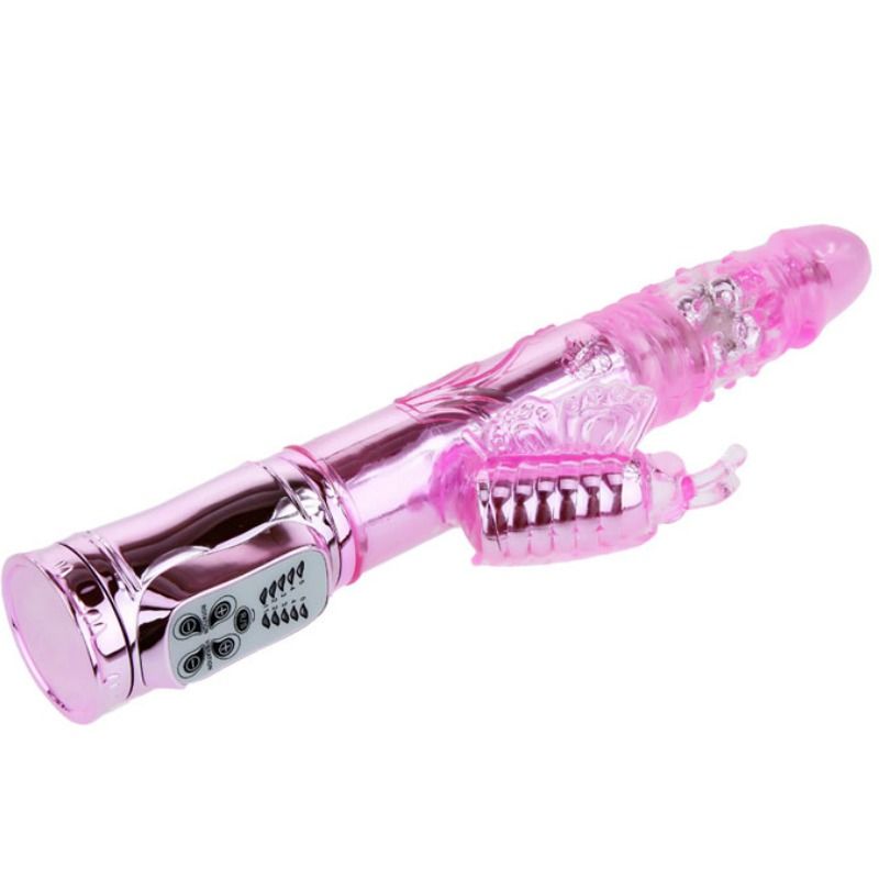 Alternative view of BAILE - RECHARGEABLE VIBRATOR WITH ROTATION AND THROBBING BUTTERF STIMULATOR