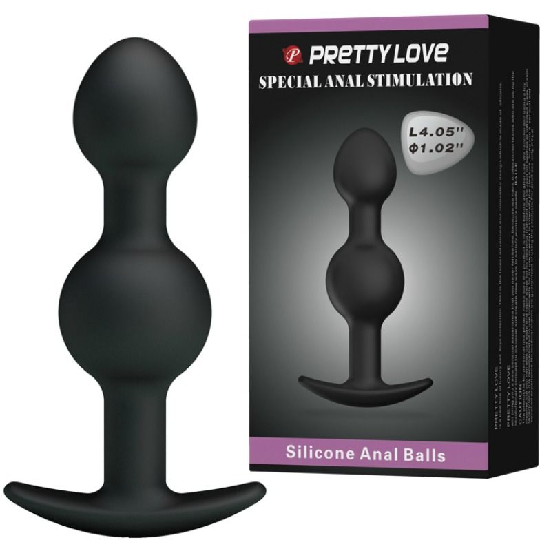 Alternative view of PRETTY LOVE - SPECIAL STIMULATION SILICONE ANAL BALLS 10.3 CM BLACK