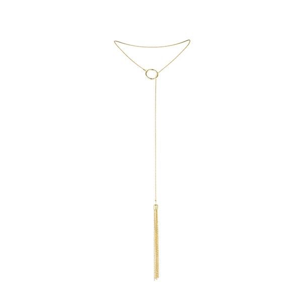 Alternative view of BIJOUX - MAGNIFIQUE METAL NECKLACE WITH GOLDEN FRINGES