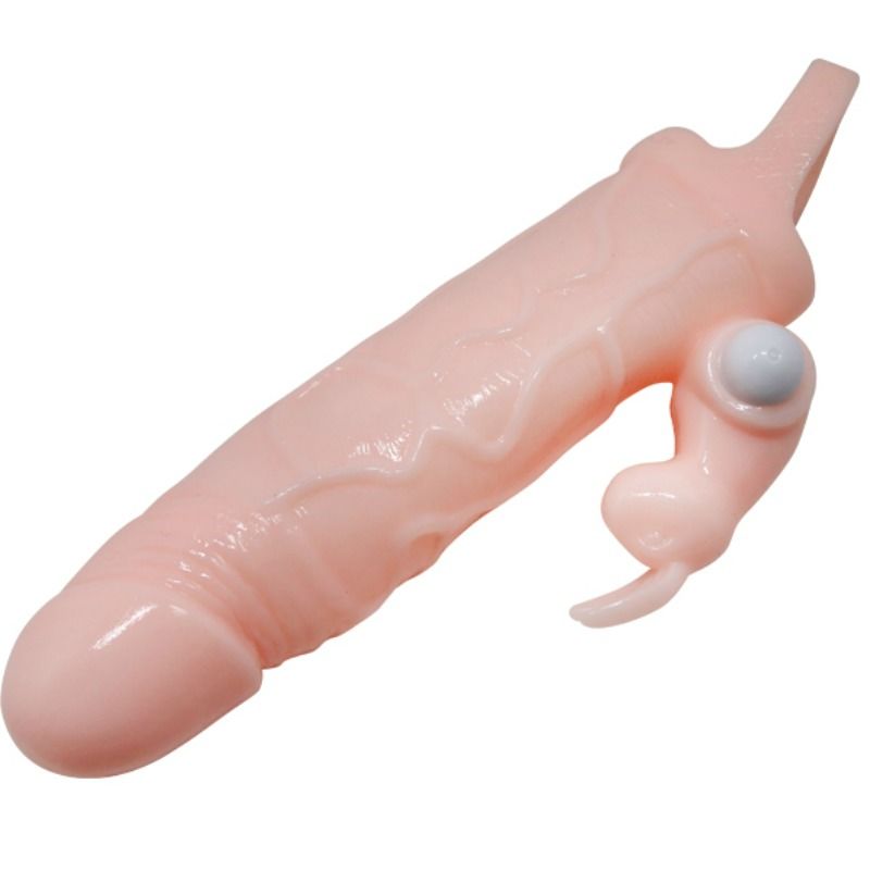 BAILE - BRAVE MAN PENIS COVER WITH RABBIT AND DOUBLE ENGINE FLESH 16.5 CM - Bild 8