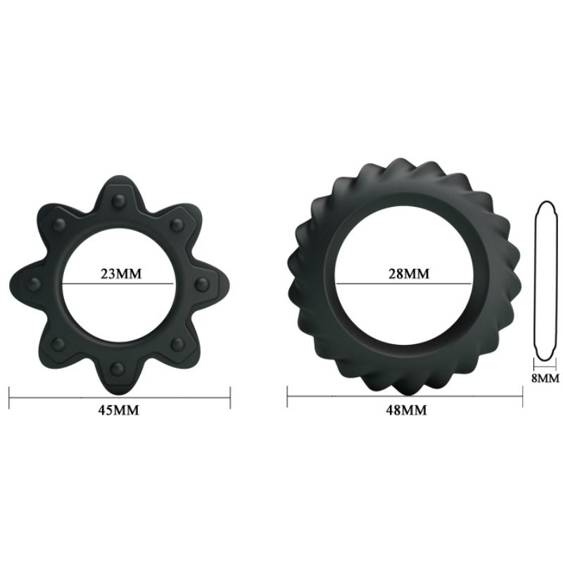 BAILE - KIT 2 RING FLOWERING SILICONE RINGS - Bild 5