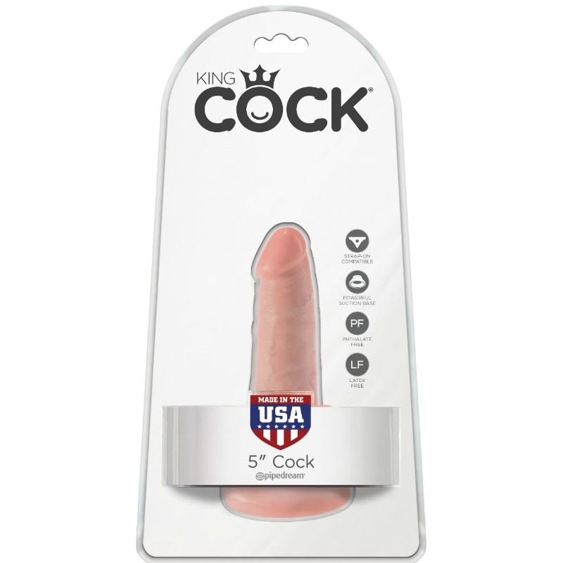 KING COCK - DILDO WITH BALLS 14 CM FLESH - Bild 3