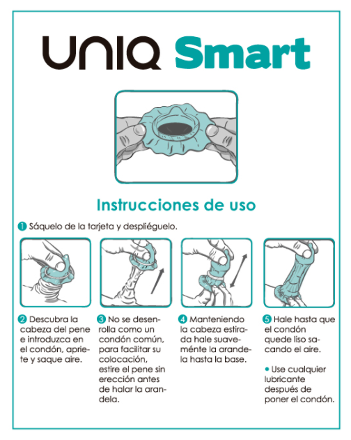 UNIQ - SMART LATEX FREE PRE-ERECTION CONDOMS 3 UNITS - Bild 2