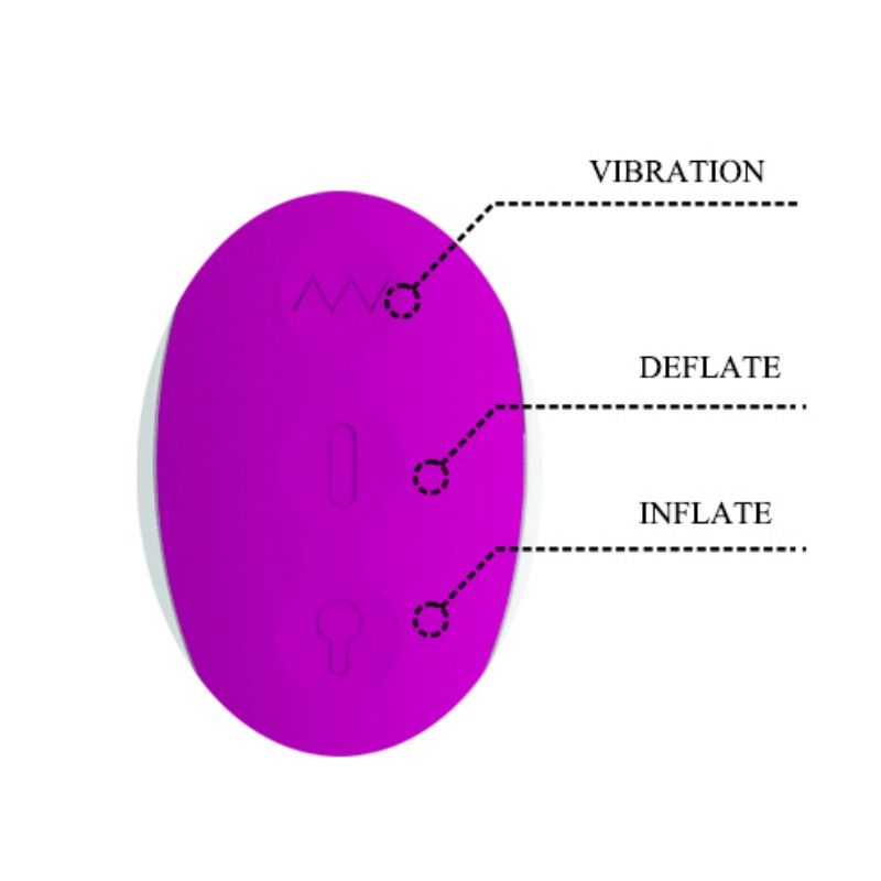 PRETTY LOVE - DEMPSEY RECHARGEABLE INFLATABLE VIBRATOR - Bild 5