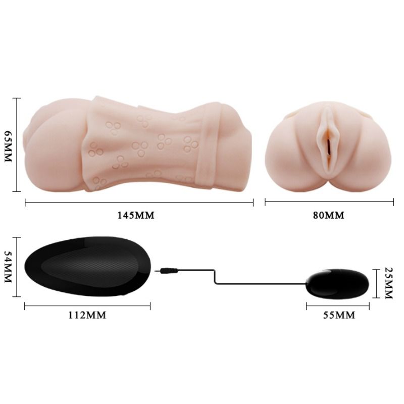 CRAZY BULL - WATER SKIN VAGINA MASTURBADOR WITH VIBRATING BULLET 2 - Bild 3