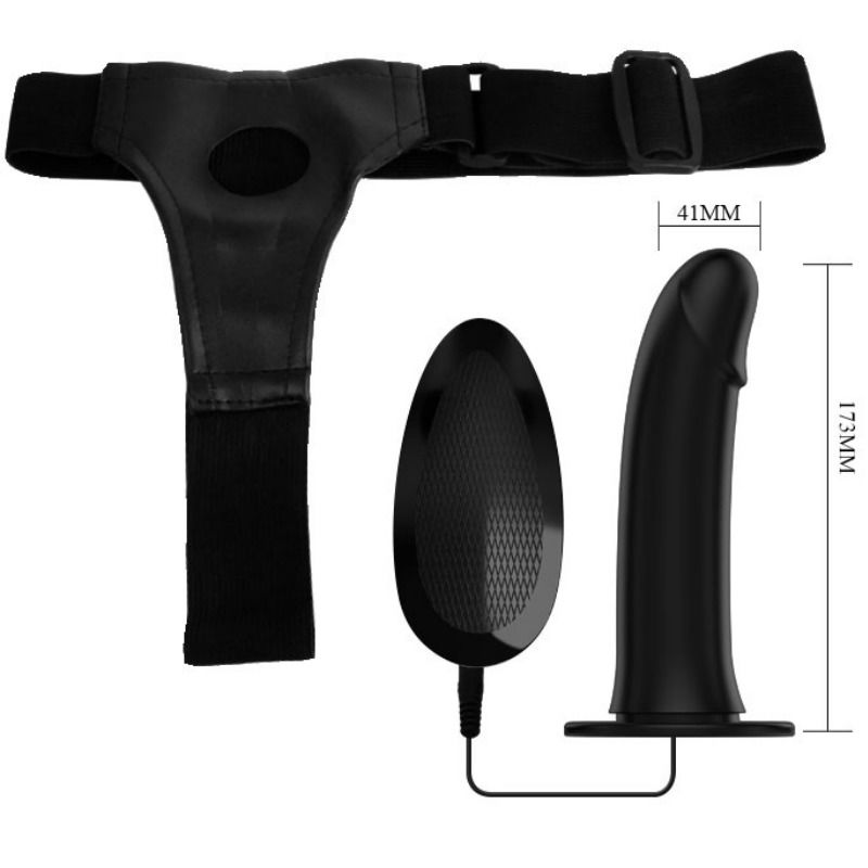 PRETTY LOVE - VITO STRAP ON WITH HOLLOW DILDO AND VIBRATION 17.3 CM - Bild 3