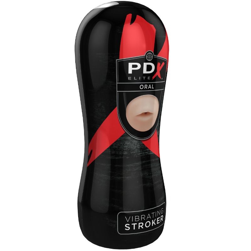 Alternative view of PDX ELITE - VIBRATING ORAL STROKER