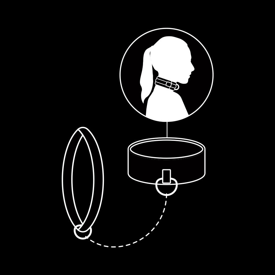 FETISH SUBMISSIVE - NOPRENE LINING CHAIN NECKLACE - Bild 10