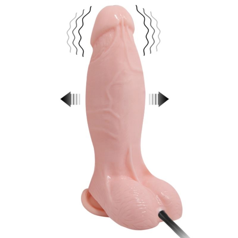 BAILE - REALISTIC VIBRATING AND INFLATABLE DILDO 18.8 CM - Bild 9