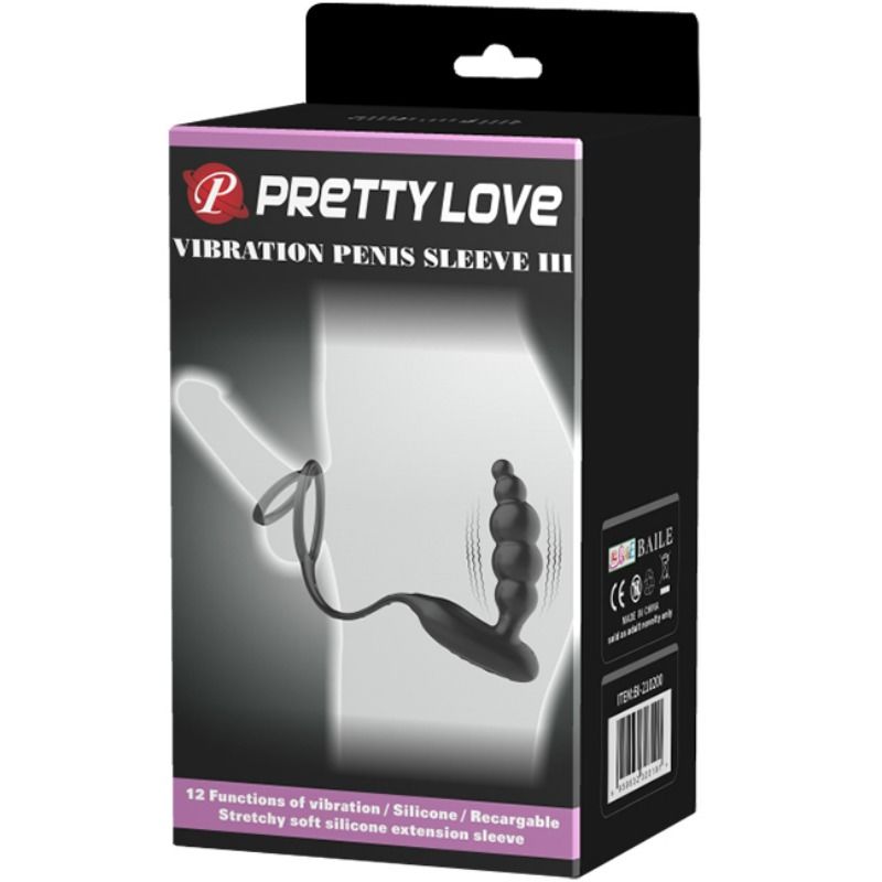 PRETTY LOVE - PENIS RINGS WITH VIBRATOR PLUG - Bild 10