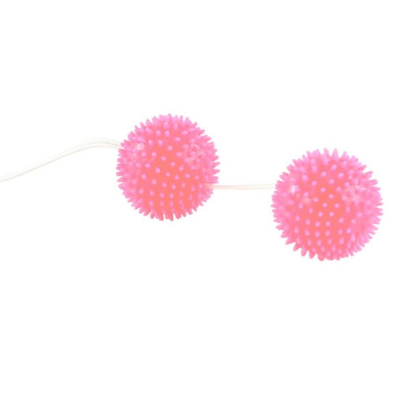 Alternative view of BAILE - A DEEPLY PLEASURE PINK TEXTURED BALLS 3.6 CM