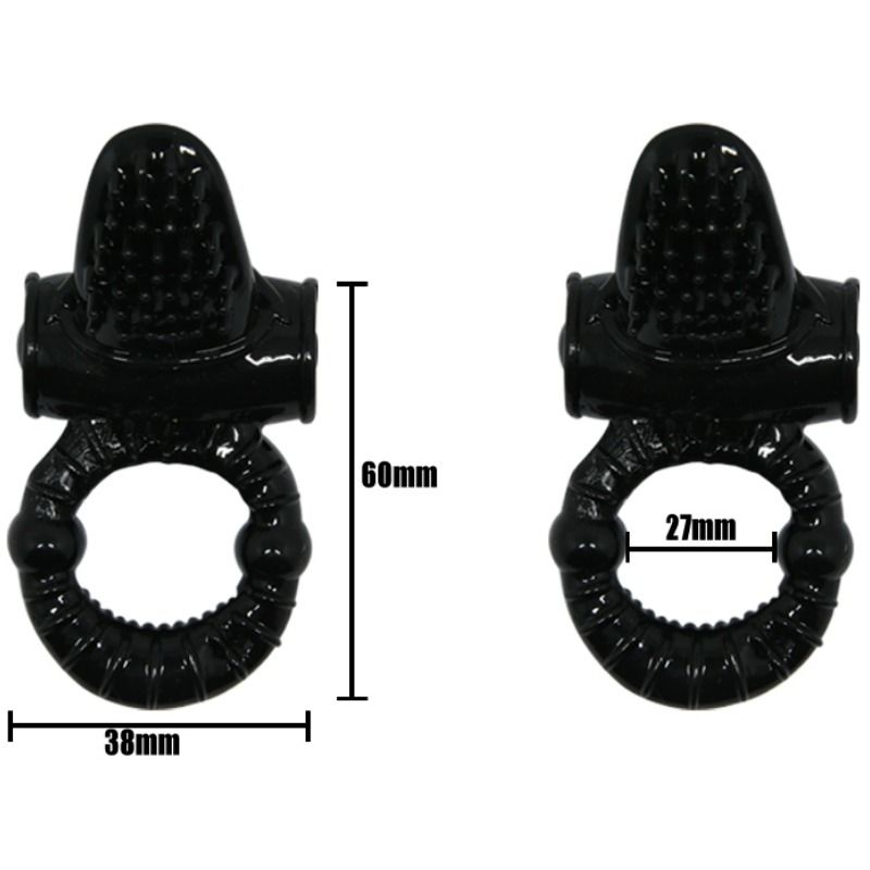 Alternative view of BAILE - SWEET RING VIBRATING RING WITH TEXTURED RABBIT