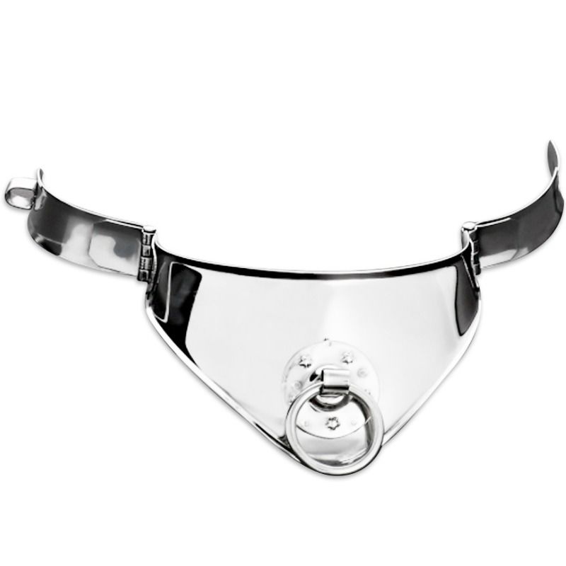 METAL HARD - RESTRAINT COLLAR WITH RING AND PADLOCK 12.5 CM - Bild 3