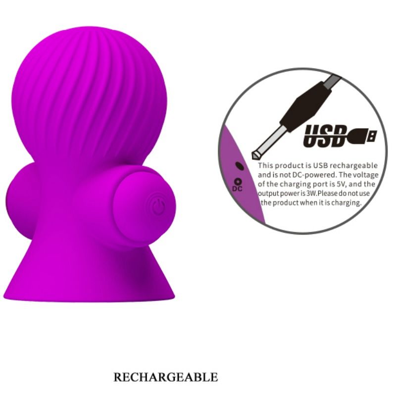 Alternative view of PRETTY LOVE - NIPPLE STIMULATORS 12M LILAC VIBRATION