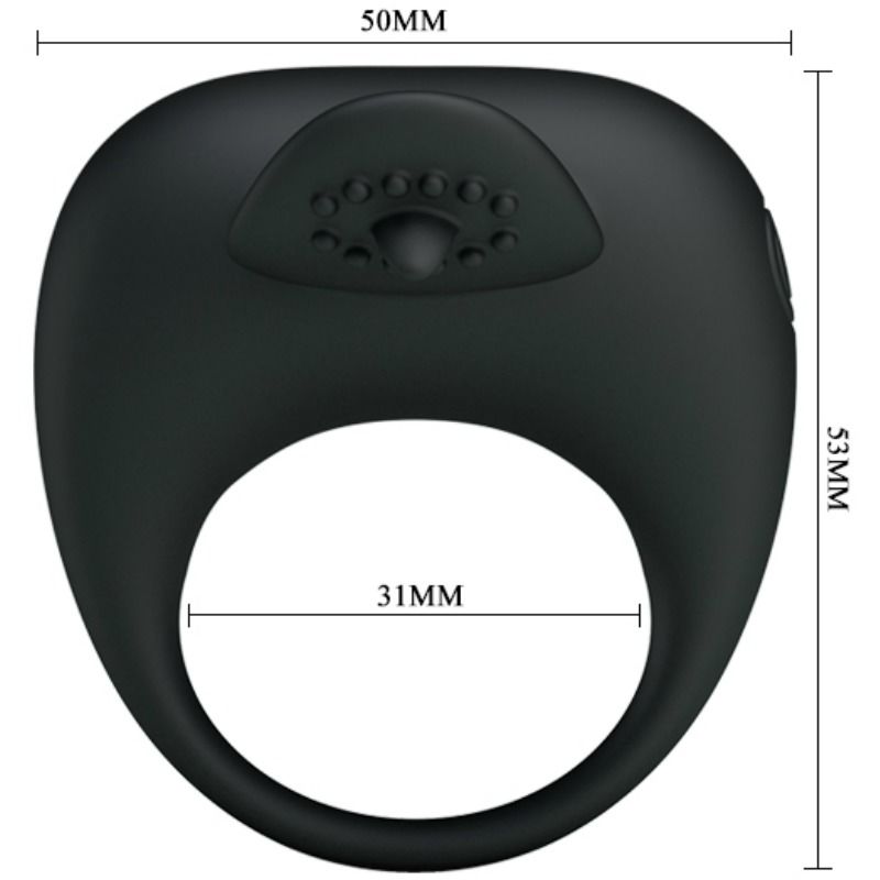Alternative view of PRETTY LOVE - VIBRATING RING WITH TONGUE