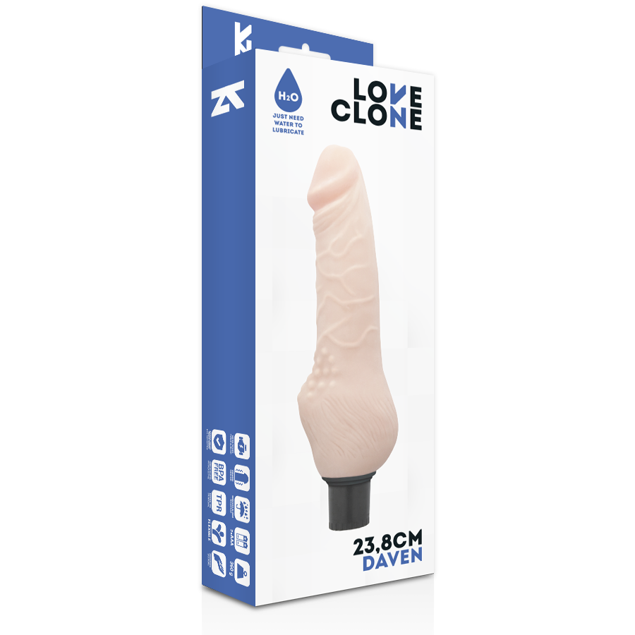 Alternative view of LOVECLONE - DAVEN SELF LUBRICATION REALISTIC 23.8 CM -O- 3.8 CM