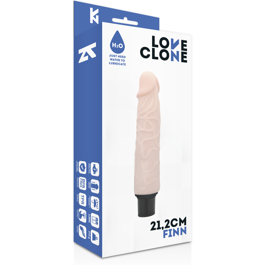 LOVECLONE - FINN SELF LUBRICATION VIBRATOR 21.2 CM -O- 3.8 CM - Bild 4