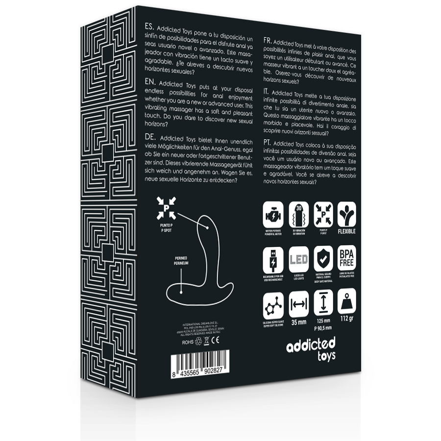 ADDICTED TOYS - ANAL MASSAGER BLACK VIBRATION - Bild 5