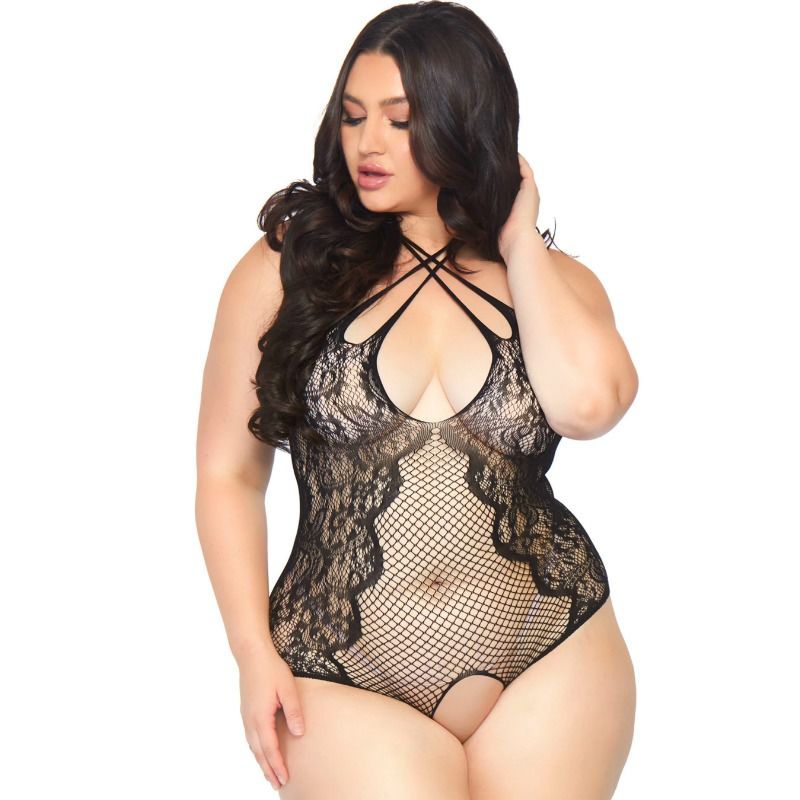 Alternative view of LEG AVENUE - CROTHLESS TEDDY 1X-2X