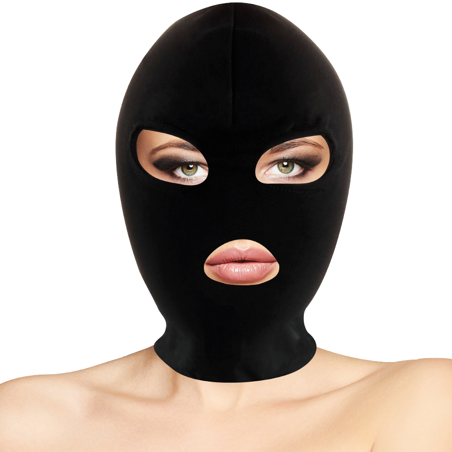 DARKNESS - BDSM SUBMISSION MASK MOUTH AND EYES BLACK - Bild 2