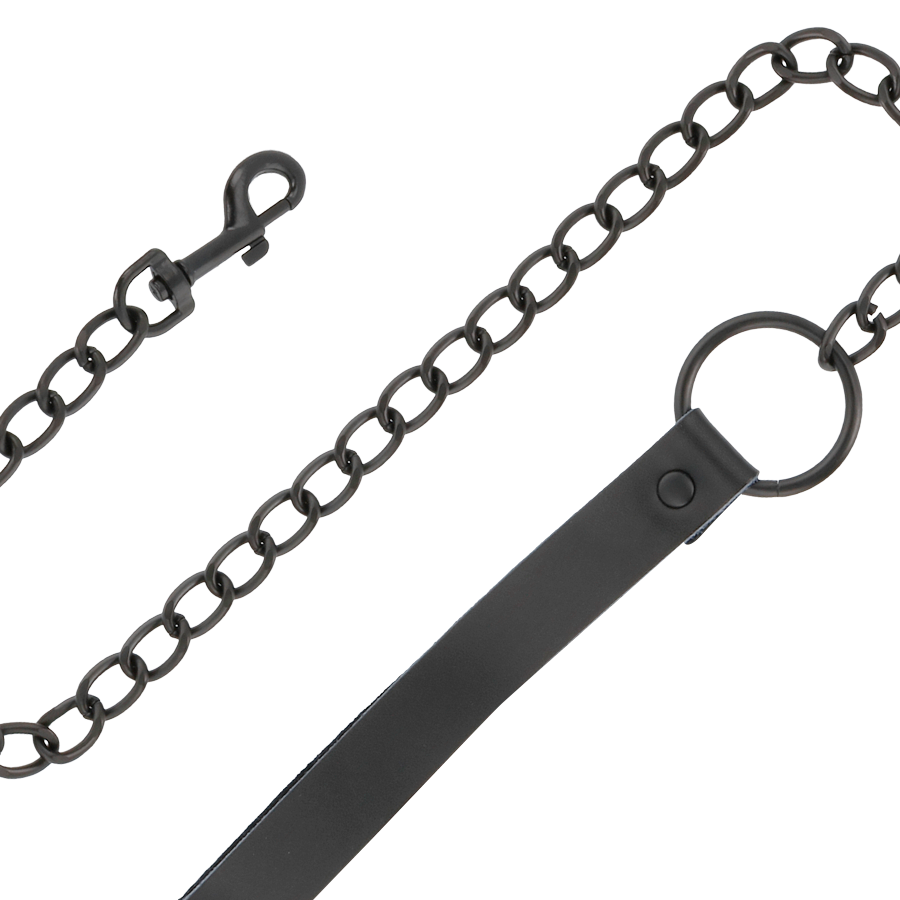 DARKNESS - BLACK NECKLACE WITH CHAIN - Bild 5