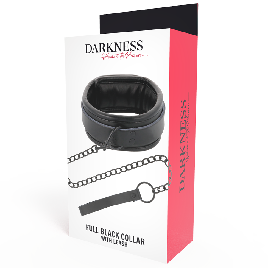 DARKNESS - BLACK NECKLACE WITH CHAIN - Bild 3