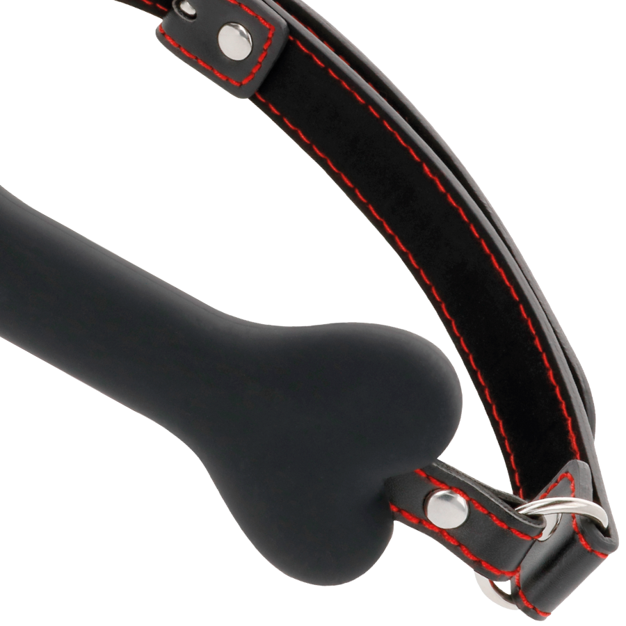 DARKNESS - BLACK BONE SILICONE GAG - Bild 4