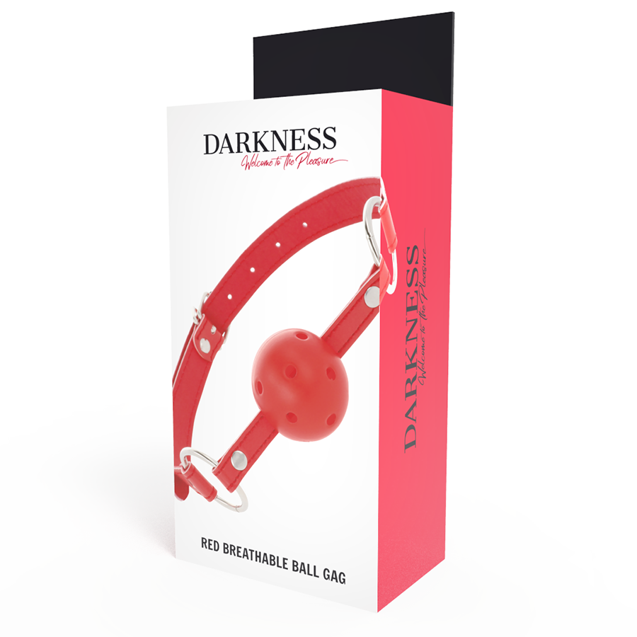 DARKNESS - RED BREATHABLE GAG - Bild 4