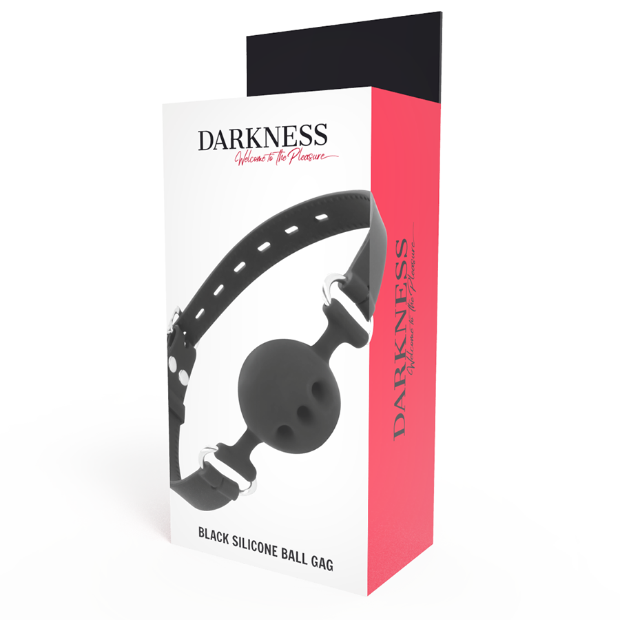 DARKNESS - BLACK BREATHABLE SILICONE GAG - Bild 3