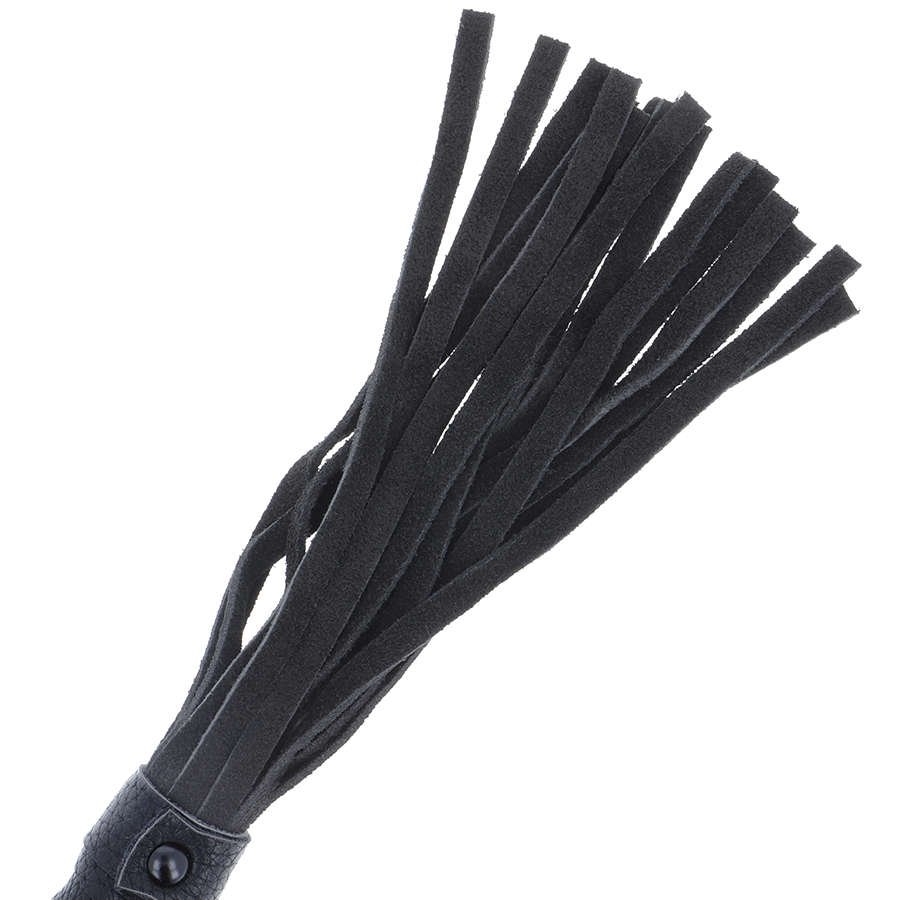 DARKNESS - BLACK BONDAGE WHIP WITH LEATHER HANDLE - Bild 3