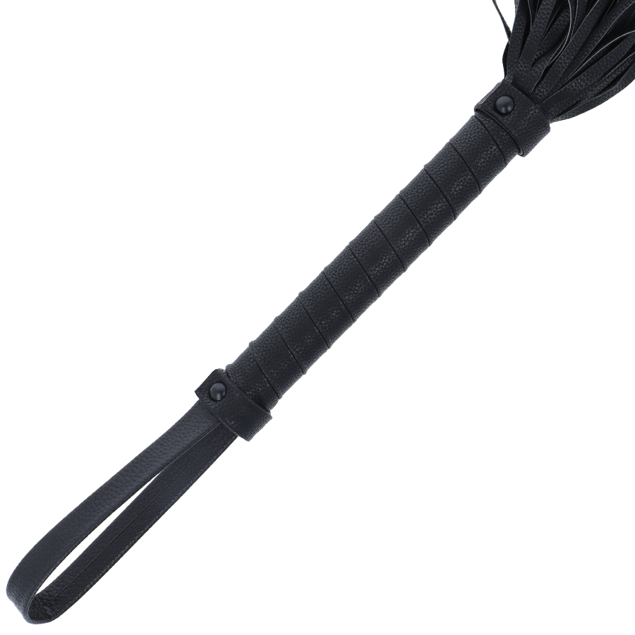 DARKNESS - BLACK BONDAGE WHIP 42CM LEATHER - Bild 2