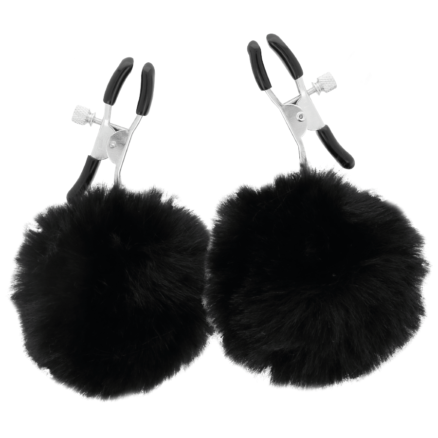 DARKNESS - NIPPLE CLAMPS WITH POM POMS 1 - Bild 3