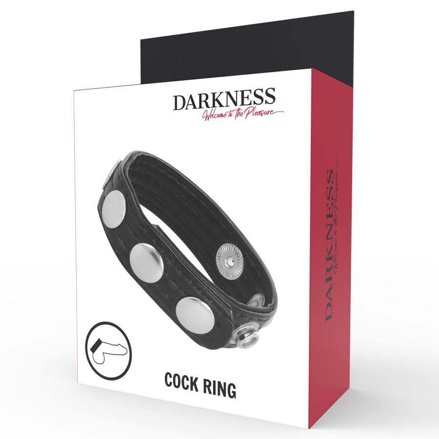 DARKNESS - LEATHER ERECTION RING - Bild 3