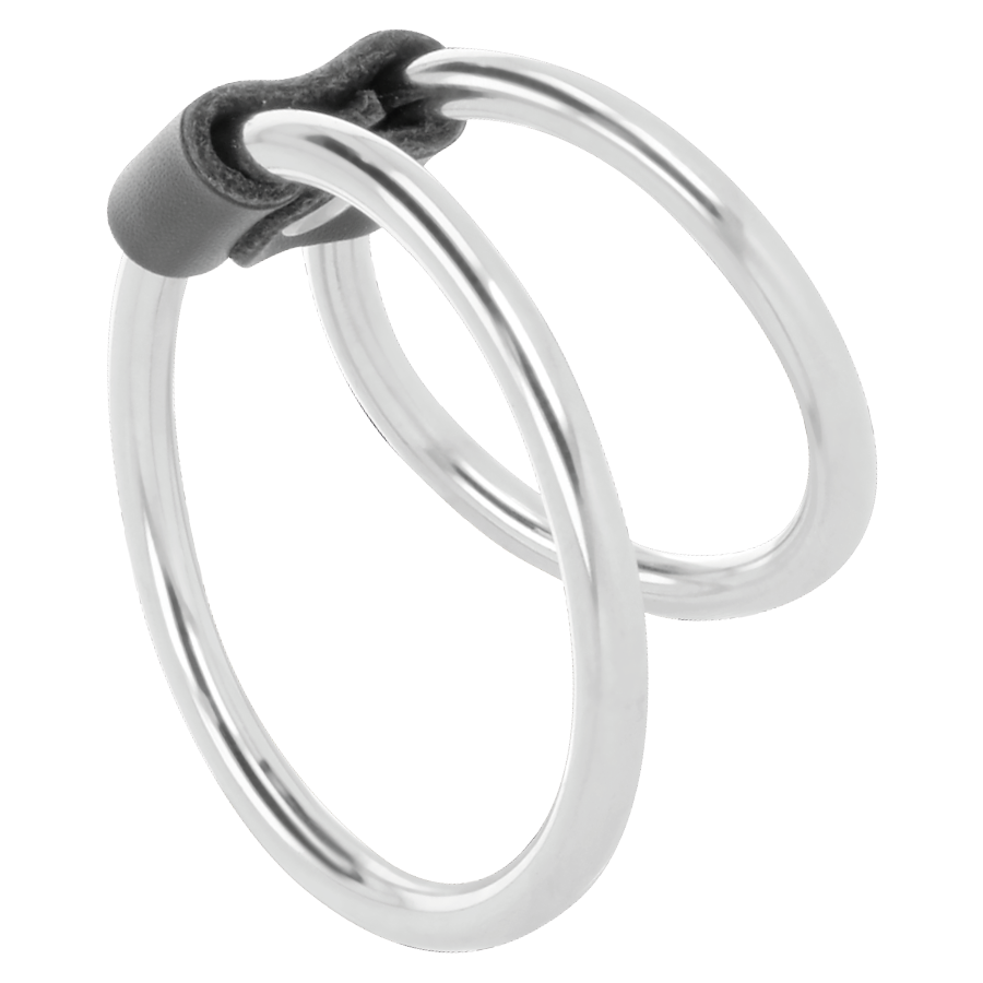 Alternative view of DARKNESS - DOUBLE METAL PENIS RING
