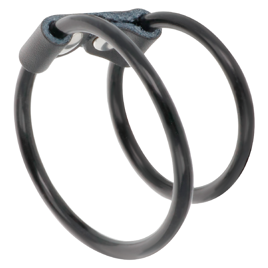 Alternative view of DARKNESS - DOUBLE FLEXIBLE PENIS RING