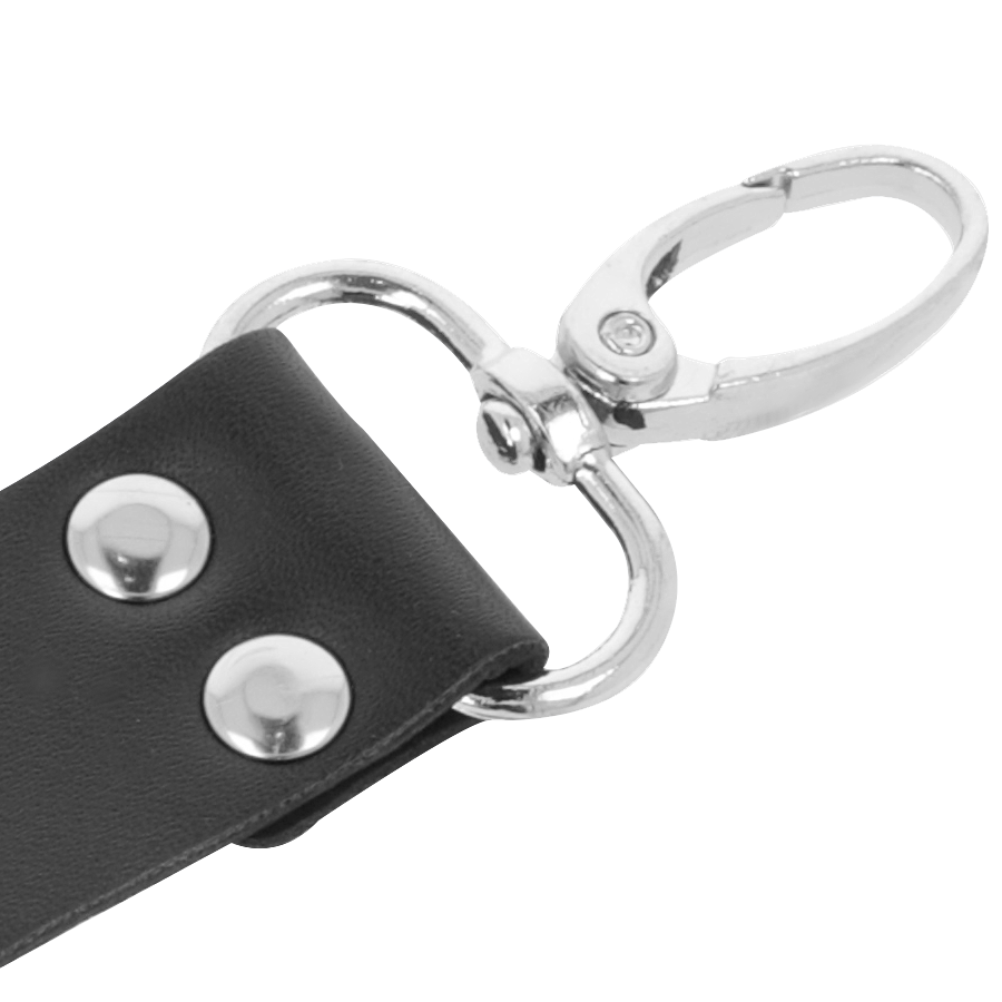 DARKNESS - LEATHER HANDCUFFS FOR FOOT AND HANDS BLACK - Bild 5