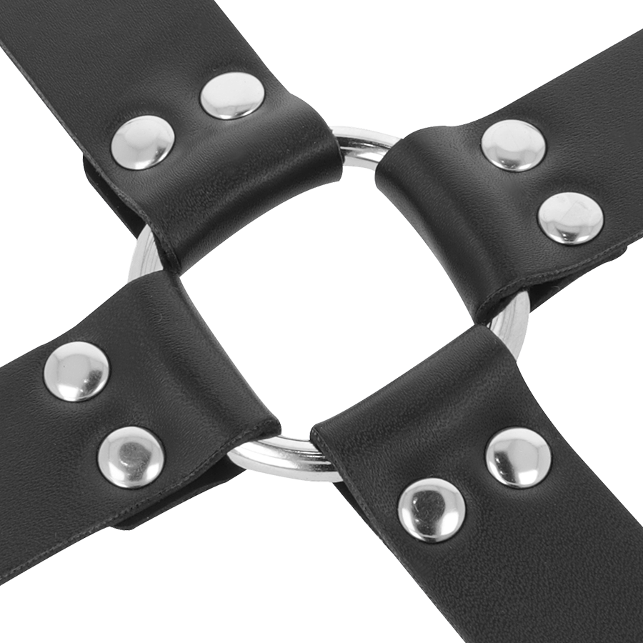 DARKNESS - LEATHER HANDCUFFS FOR FOOT AND HANDS BLACK - Bild 4