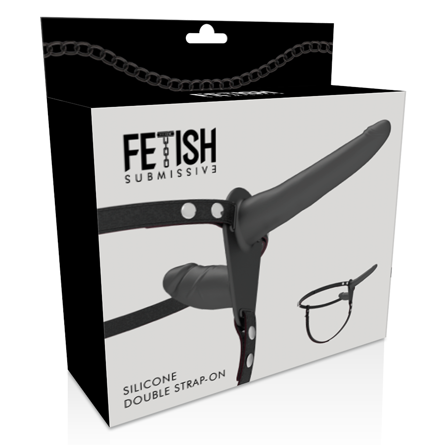 FETISH SUBMISSIVE HARNESS - BLACK DOUBLE PENETRATION - Bild 4