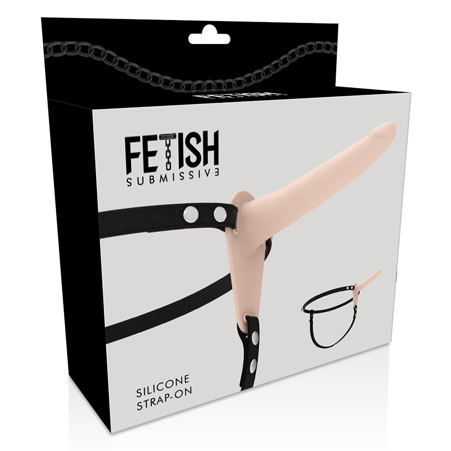 FETISH SUBMISSIVE HARNESS - FLESH SILICONE 15 CM - Bild 3