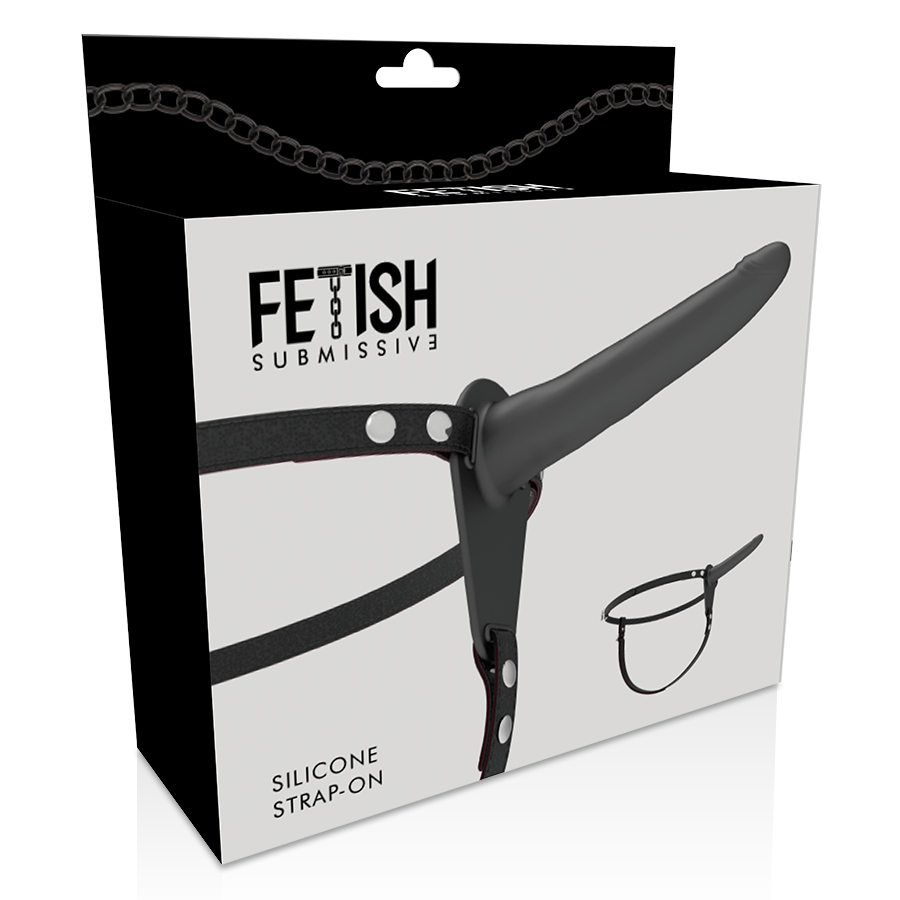 FETISH SUBMISSIVE HARNESS - BLACK SILICONE 15 CM - Bild 3