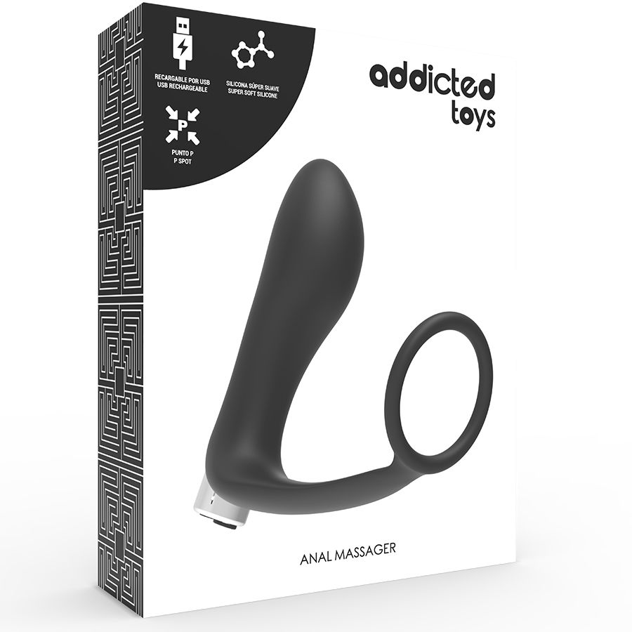 ADDICTED TOYS - PROSTATIC VIBRATOR RECHARGEABLE MODEL 1 - BLACK - Bild 5